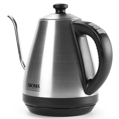 AromaAroma 1 Qt. Stainless Steel Stainless Steel Kettle, Electric Tea